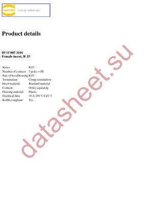 09150073101 datasheet  